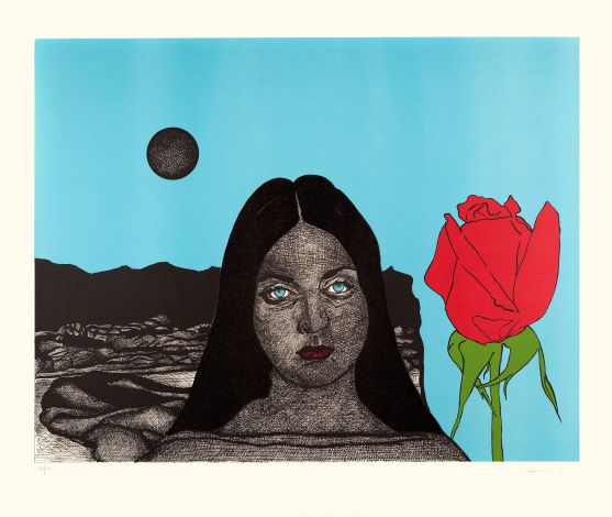 2A Blue Sky and Red Roses